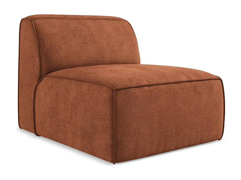 Modular - Mittelsofa - Chenille - Terrakotta - OMAO
