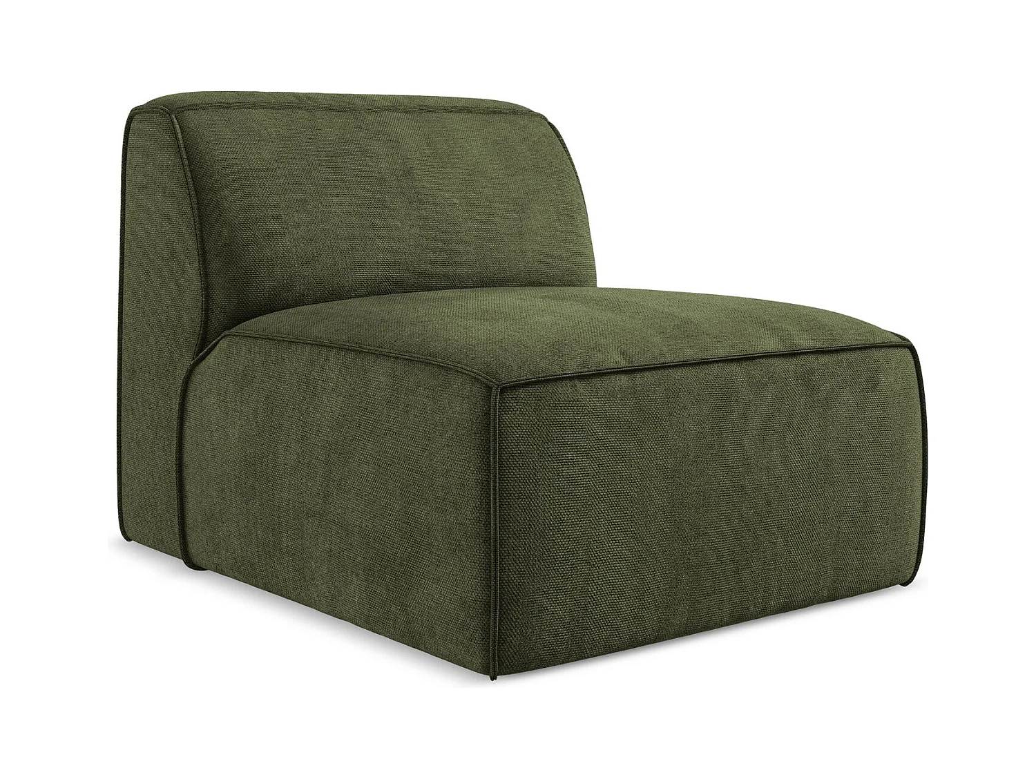 Modular - Mittelsofa - Chenille - Olive - OMAO