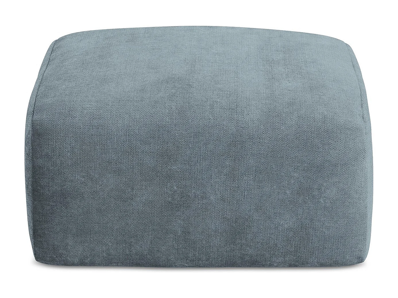 Poef van jeans chenille stof - LEILA