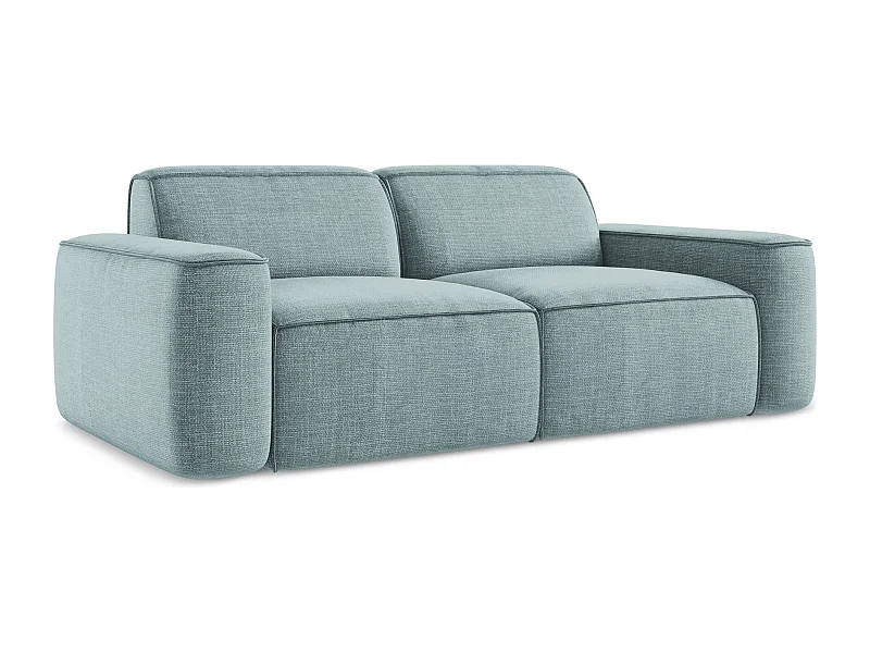 Modulares 3-Sitzer Sofa - Strukturstoff - Jeans - OMAO