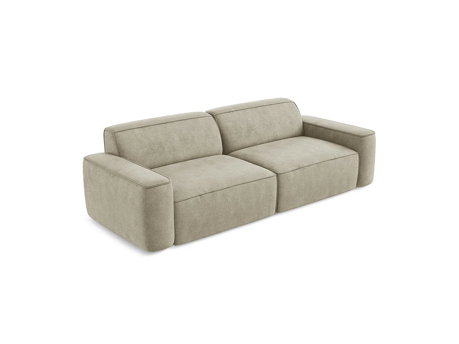 Modulares 4-Sitzer Sofa - - Chenille - Beige - MELISSA