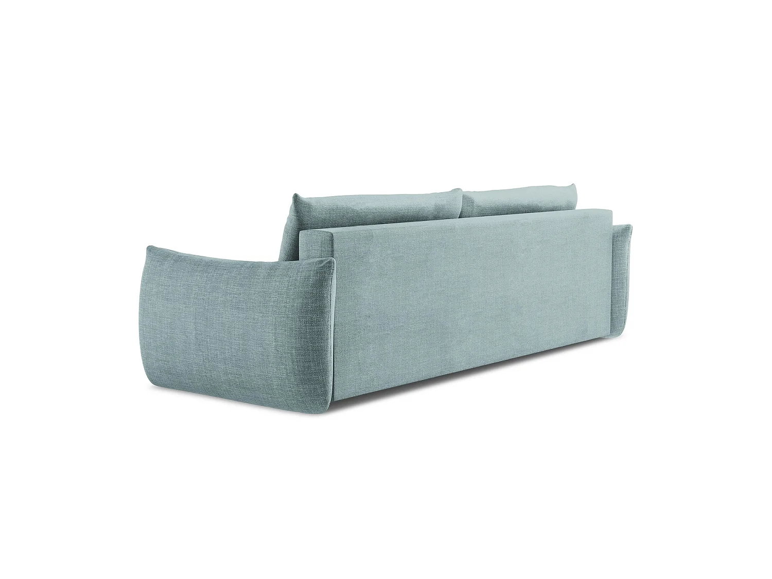 Driezits-slaapbank van jeans textuurstof - SAVONA