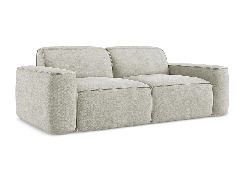 Modulares 3-Sitzer Sofa - Chenille - Perle - OMAO