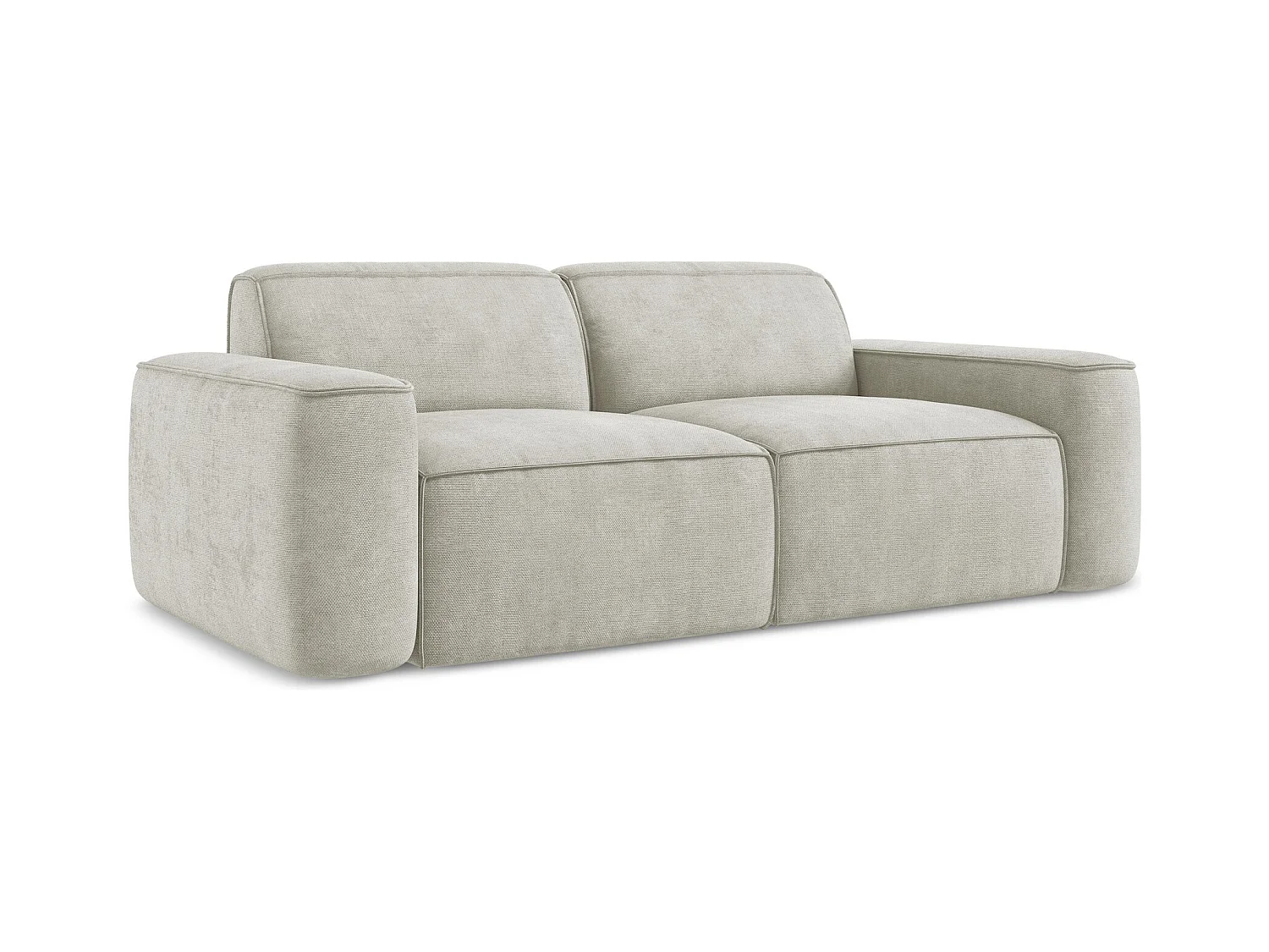 Modulares 3-Sitzer Sofa - Chenille - Perle - OMAO