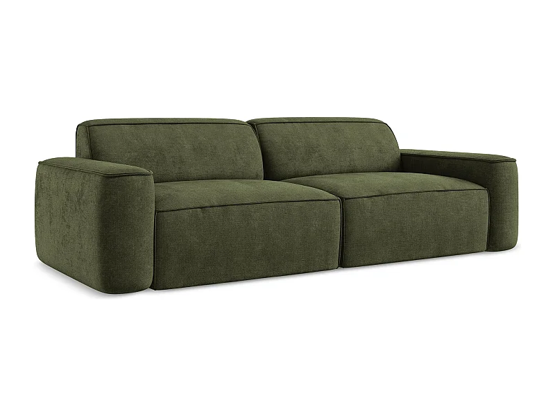 Modulares 4-Sitzer Sofa - Chenille - Olive - OMAO