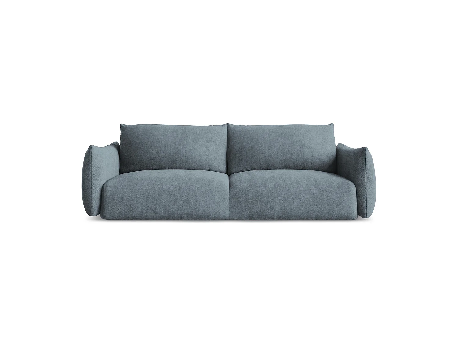 Canapé 3 places convertible en tissu chenille - jeans - SAVONA