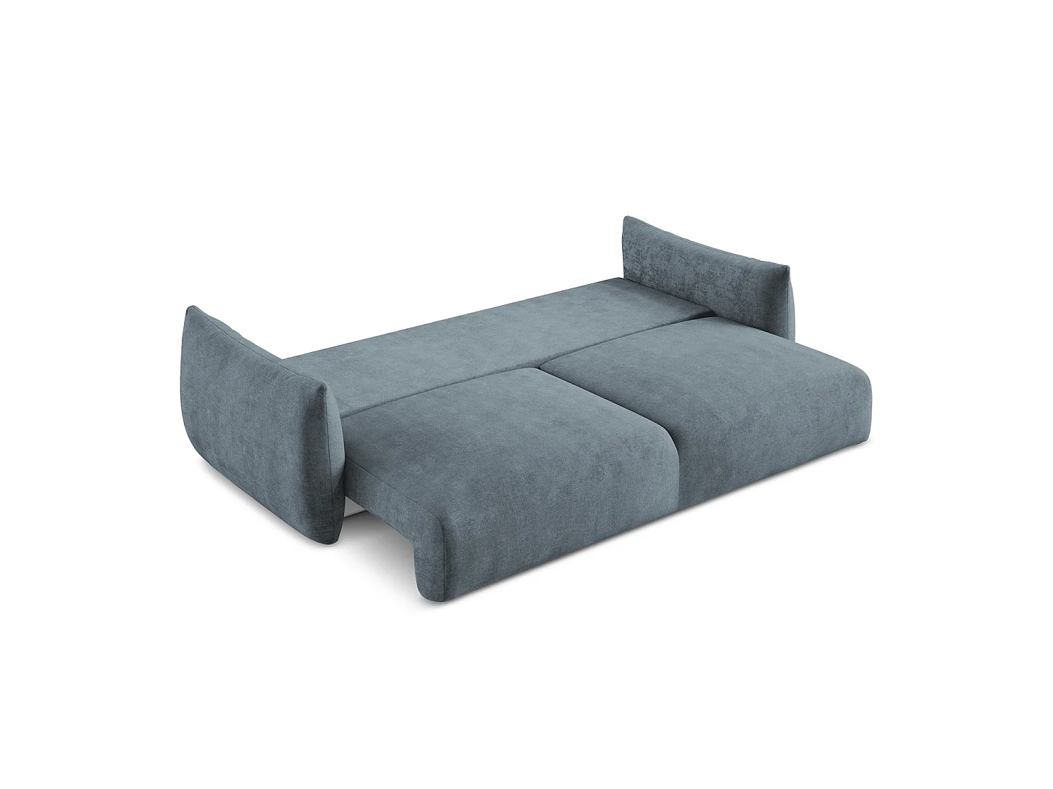 Canapé 3 places convertible en tissu chenille - jeans - SAVONA