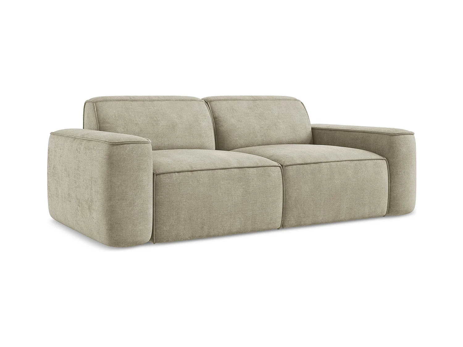Modulares 3-Sitzer Sofa - Chenille - Beige - OMAO
