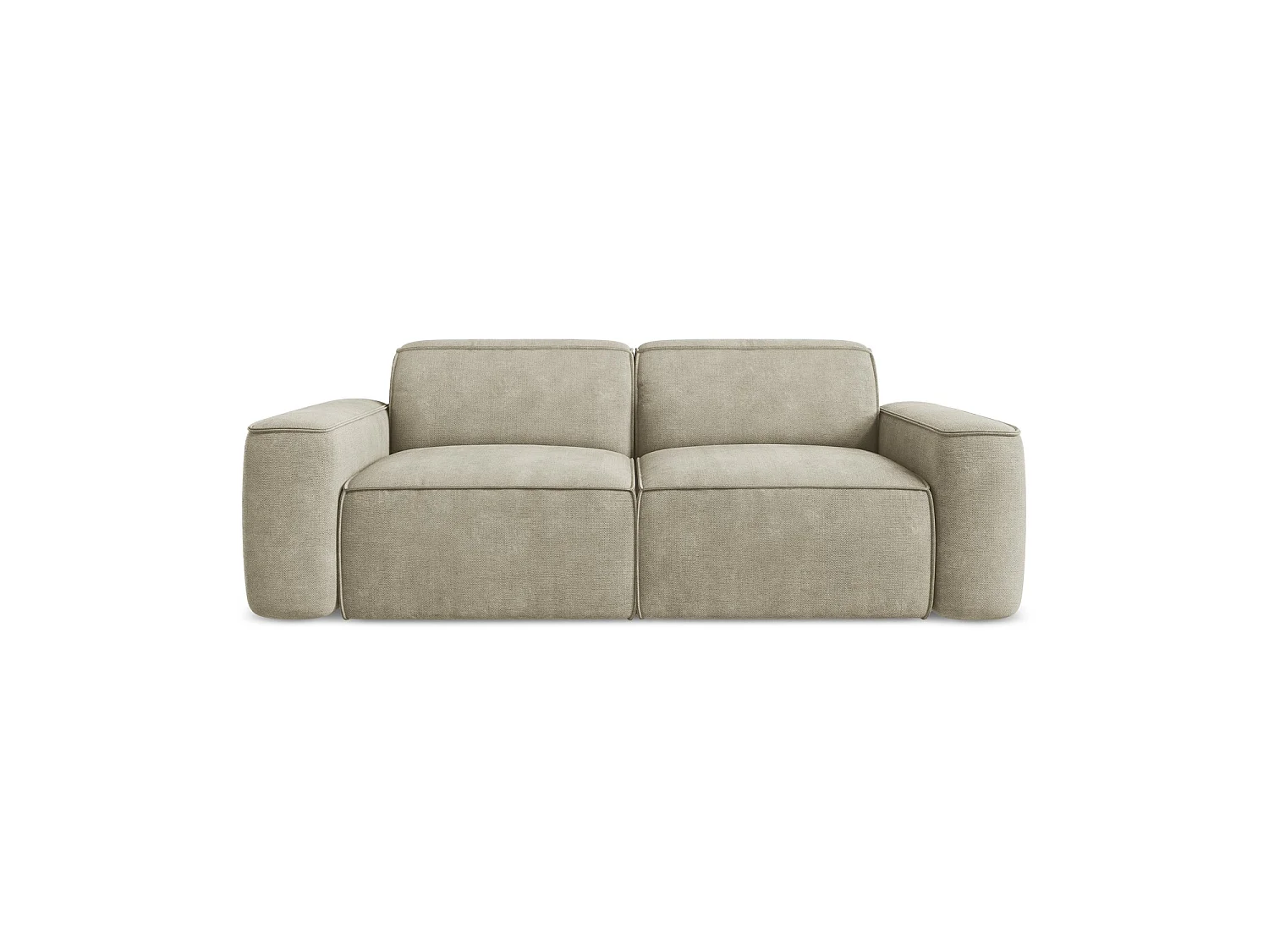 Modulares 3-Sitzer Sofa - - Chenille - Beige - MELISSA