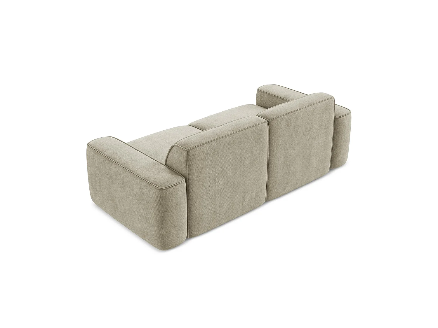 Modulares 3-Sitzer Sofa - - Chenille - Beige - MELISSA