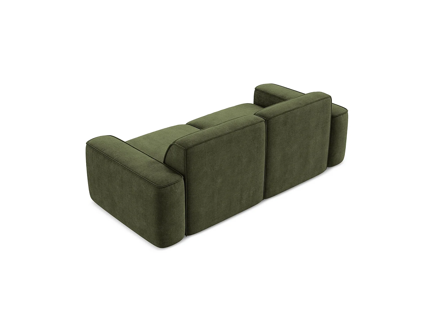 Modulares 3-Sitzer Sofa - - Chenille - Olive - MELISSA