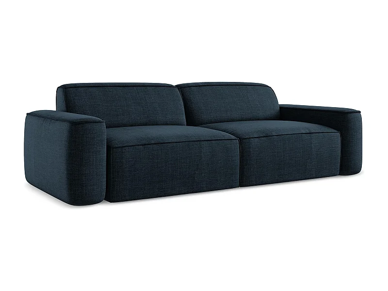 Modulares 4-Sitzer Sofa - Strukturstoff - Königsblau - OMAO