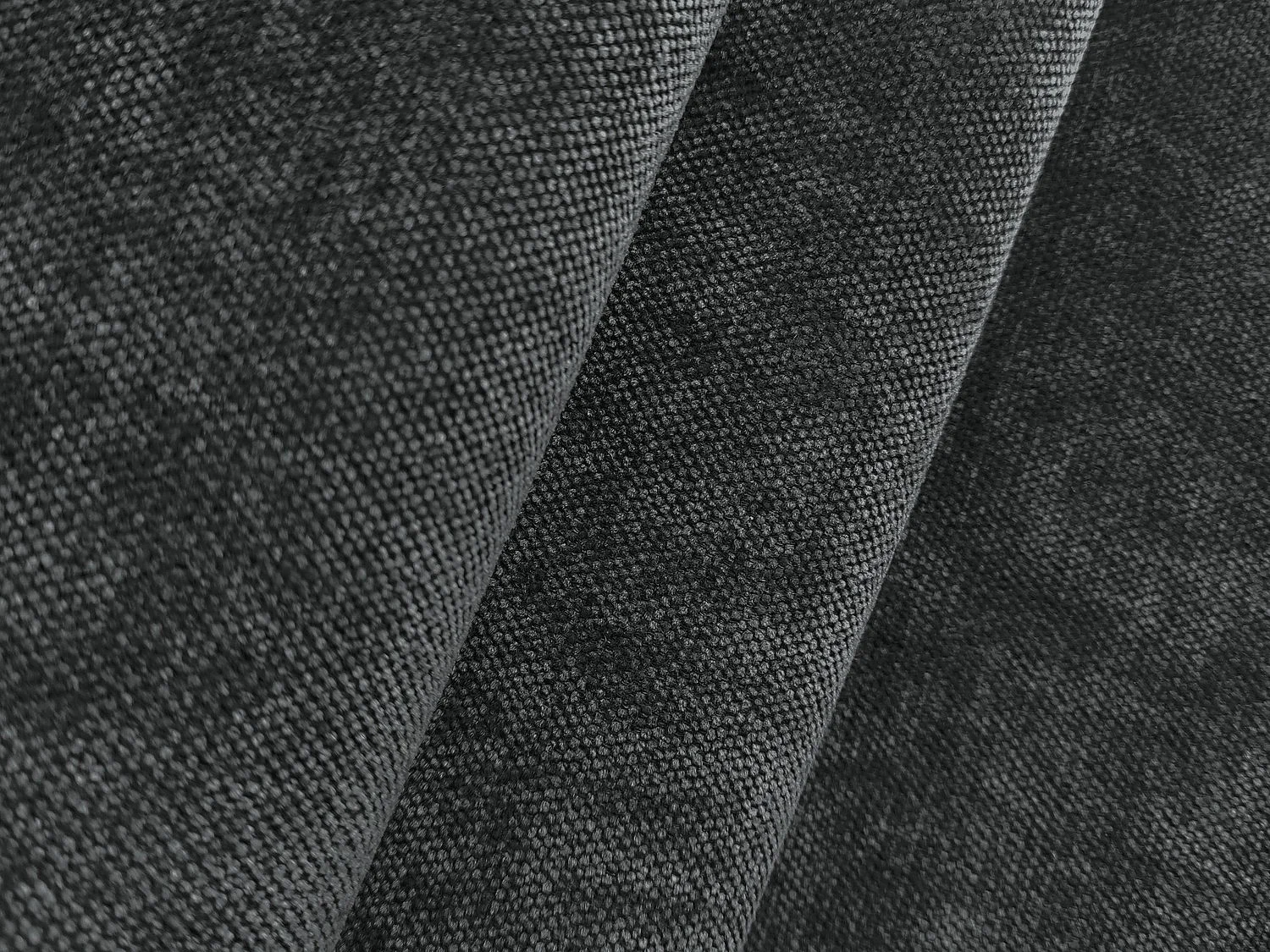 Canapé d'angle 3 places modulaire gauche en tissu chenille - gris foncé - MELISSA
