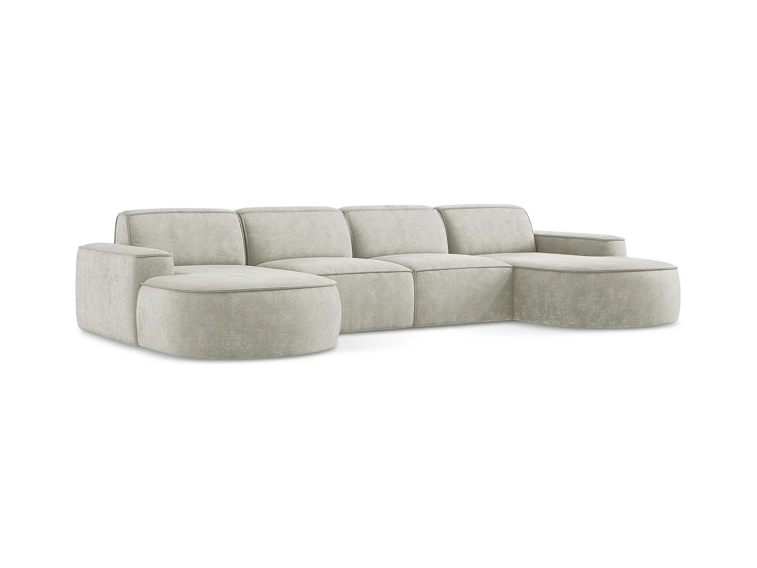 Modulares Wohnlandschaft - Chenille - Perle - OMAO
