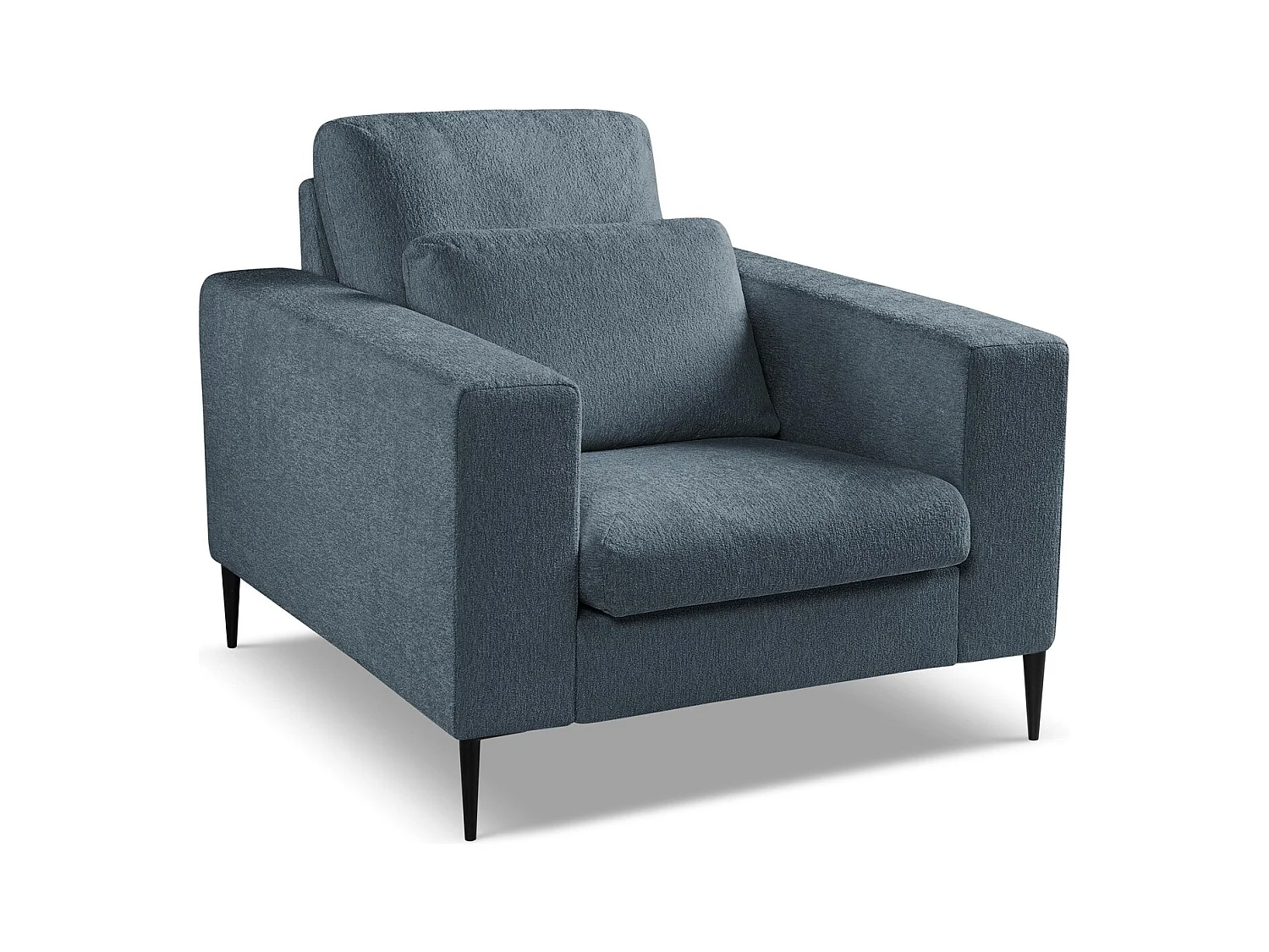 Sessel - Chenille - Blau - AKALA