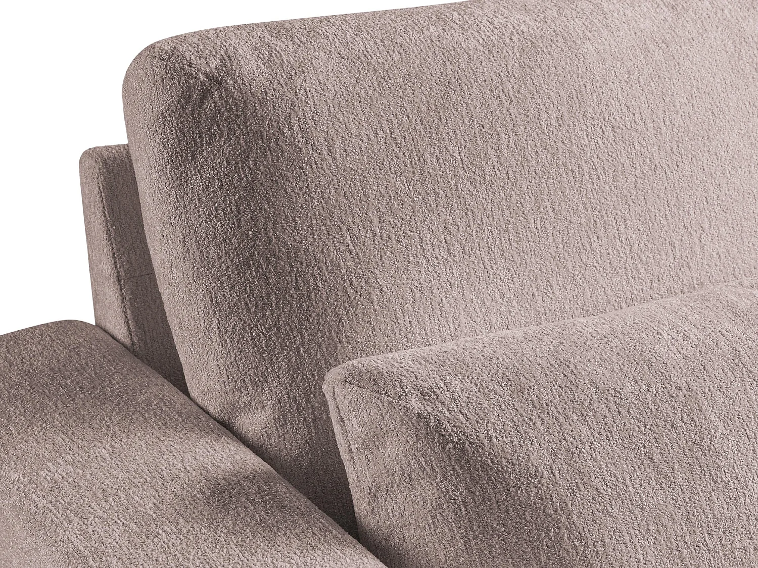 Fauteuil en tissu chenille - rose poudré - AKALA