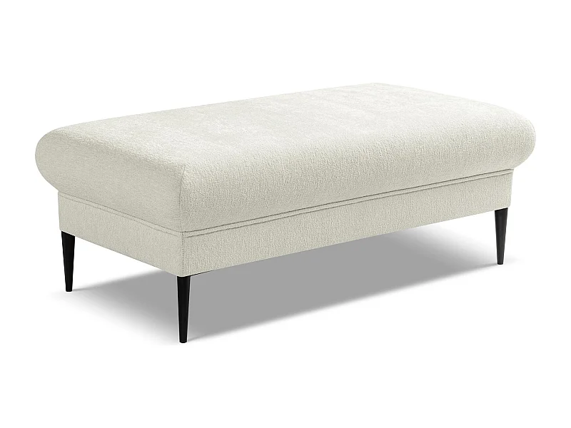 Pouf - Hocker - Chenille - Hell beige - AKALA