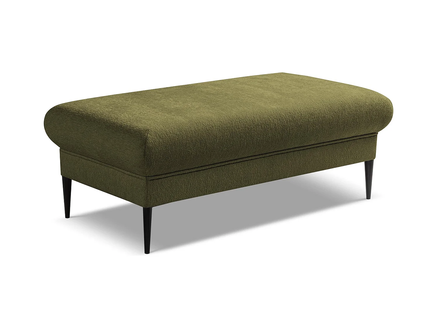 Pouf - Hocker - Chenille - Olive - AKALA