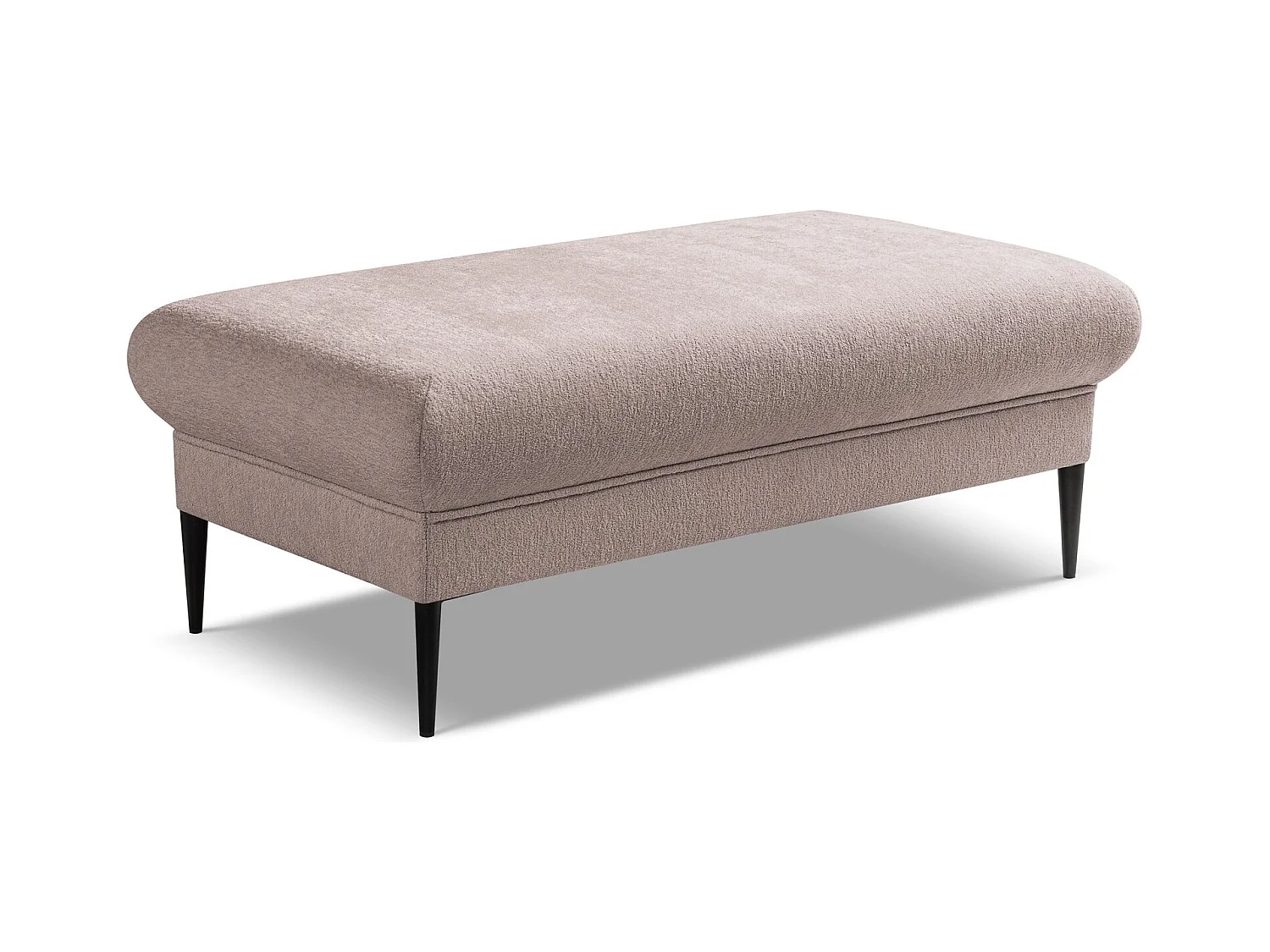 Pouf - Hocker - Chenille - Puderrosa - AKALA