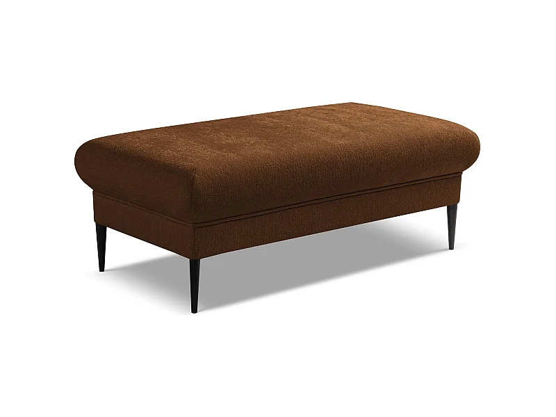 Pouf - Hocker - Chenille - Terrakotta - AKALA