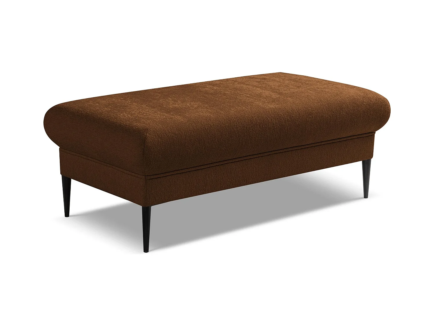 Pouf - Hocker - Chenille - Terrakotta - AKALA