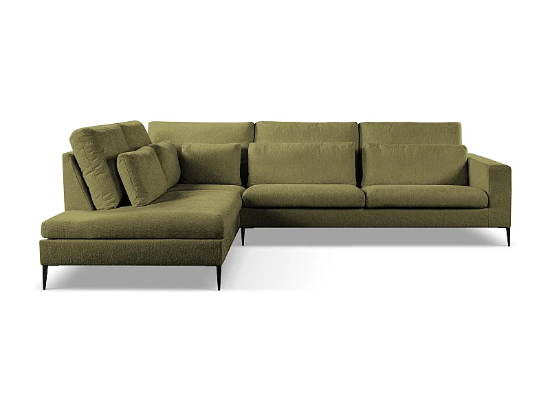 Ecksofa Links - Links - Chenille - Olive - AKALA