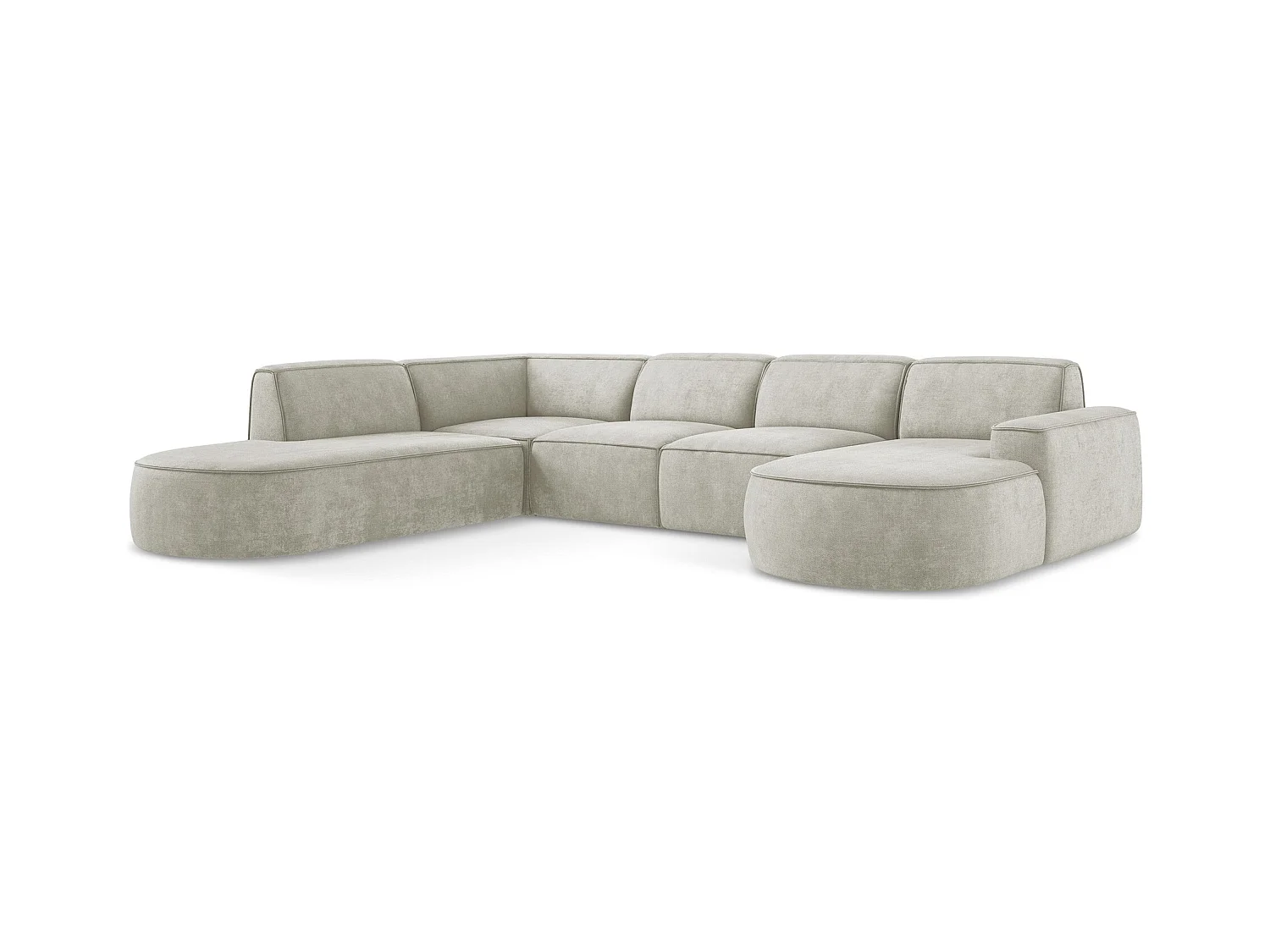 Modulares Wohnlandschaft - Chenille - Perle - OMAO