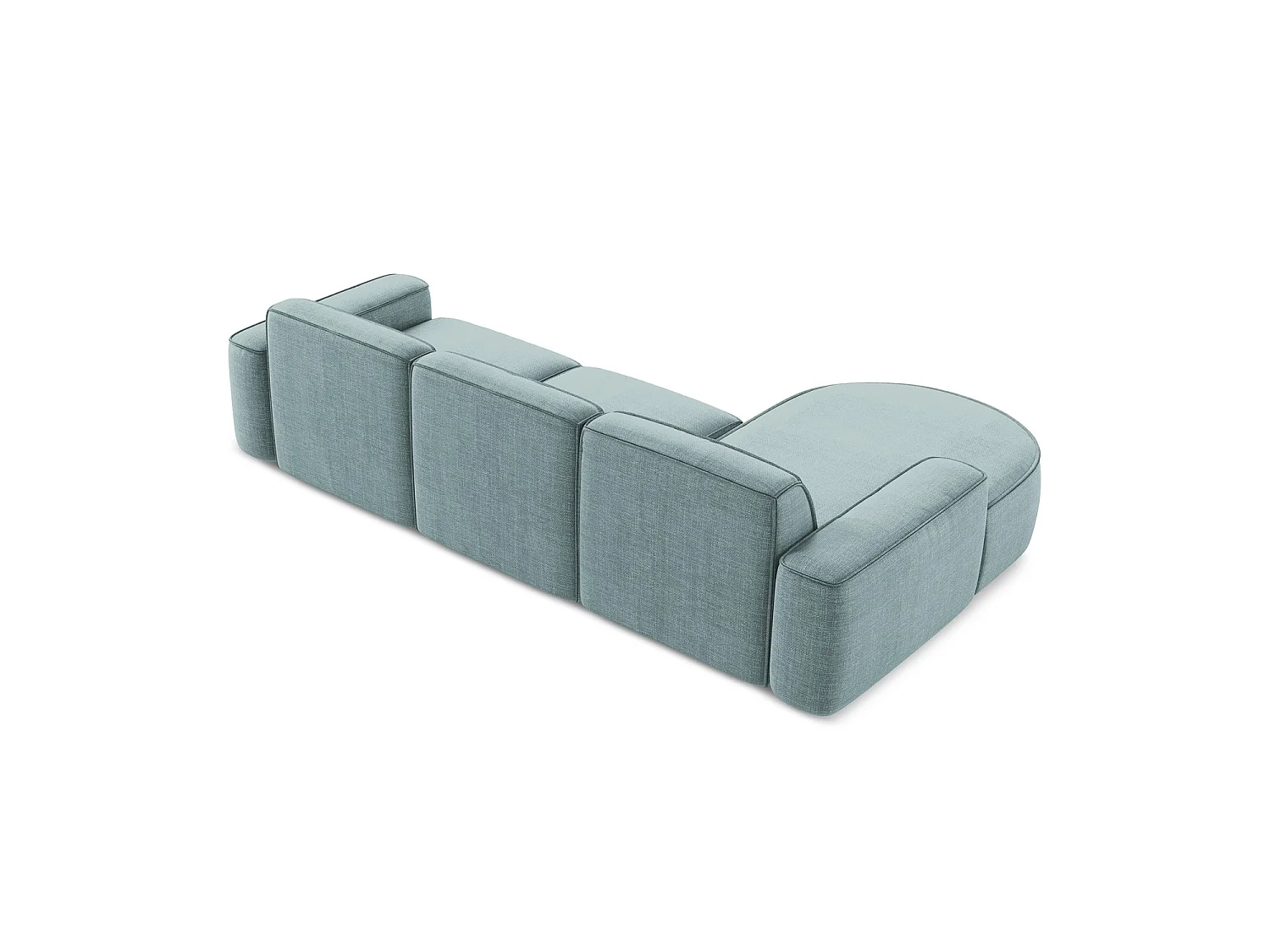 Modulaire hoekbank links van jeans textuurstof - MELISSA
