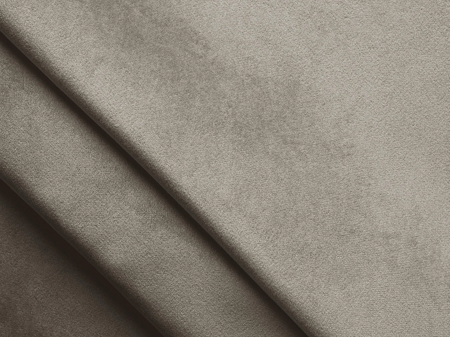 Canapé d'angle droit convertible en velours - taupe - GUAVA