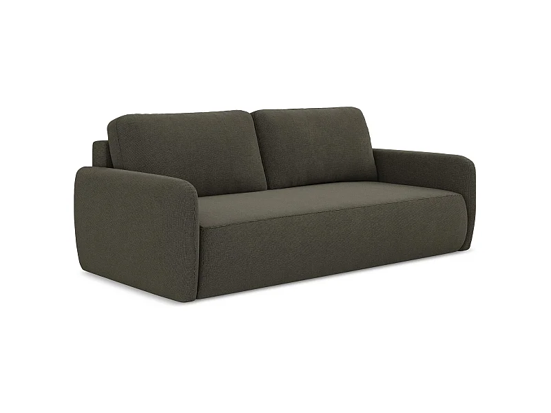 3-Sitzer Sofa mit Schlaffunktion - Strukturstoff - Taupe - LILO