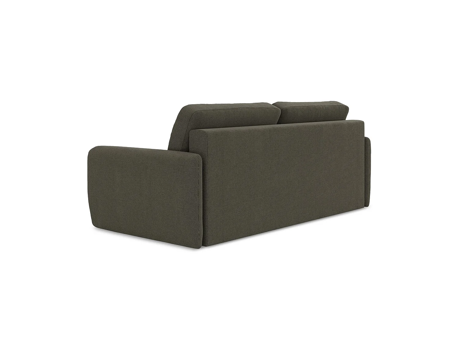Canapé 3 places convertible en tissu texturé - taupe - CORLE