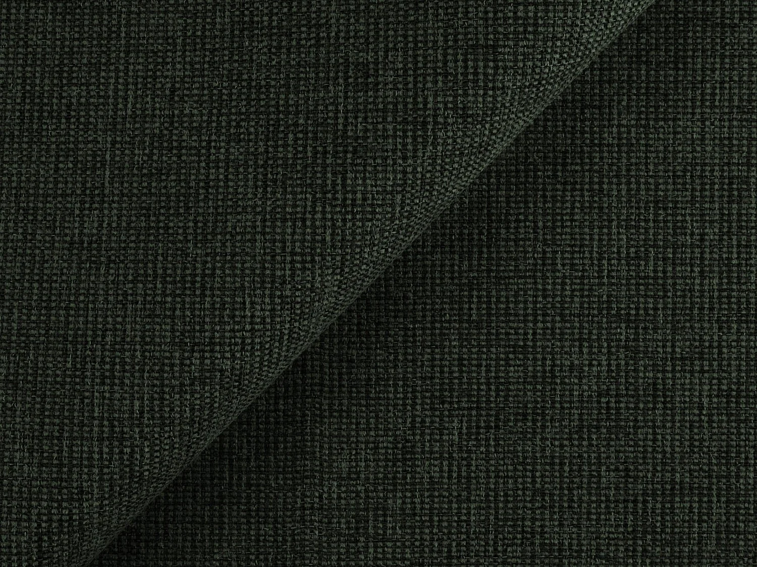 Canapé d'angle droit convertible en tissu texturé - bouteille verte - CORLE