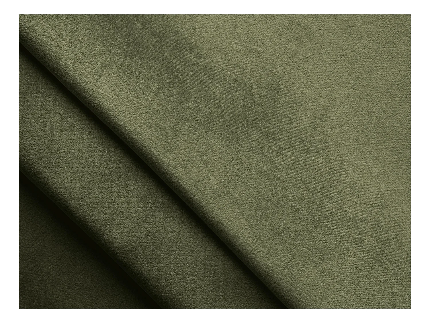 Canapé d'angle droit convertible en velours - olive - GUAVA