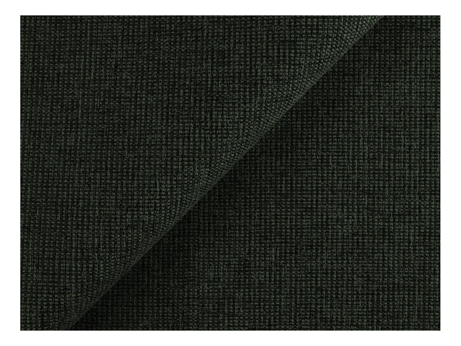 Canapé d’angle 2 places gauche convertible en tissu texturé - bouteille verte - LILO