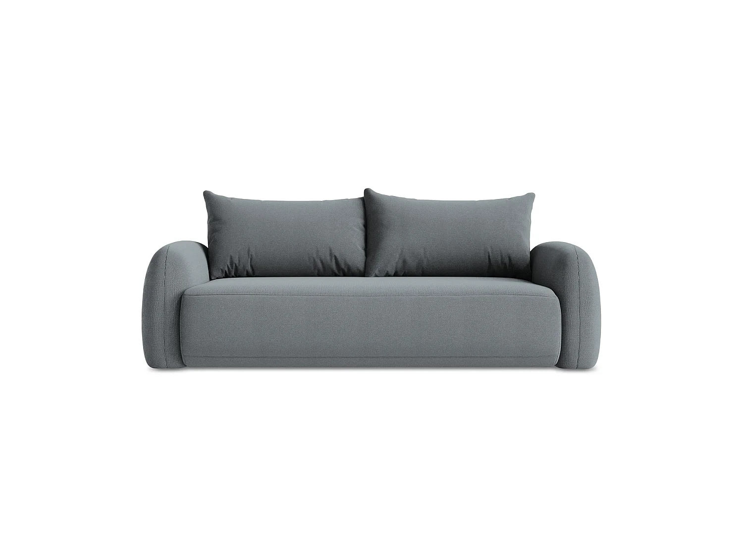 Canapé 3 places convertible en tissu texturé - jeans - AMALFI
