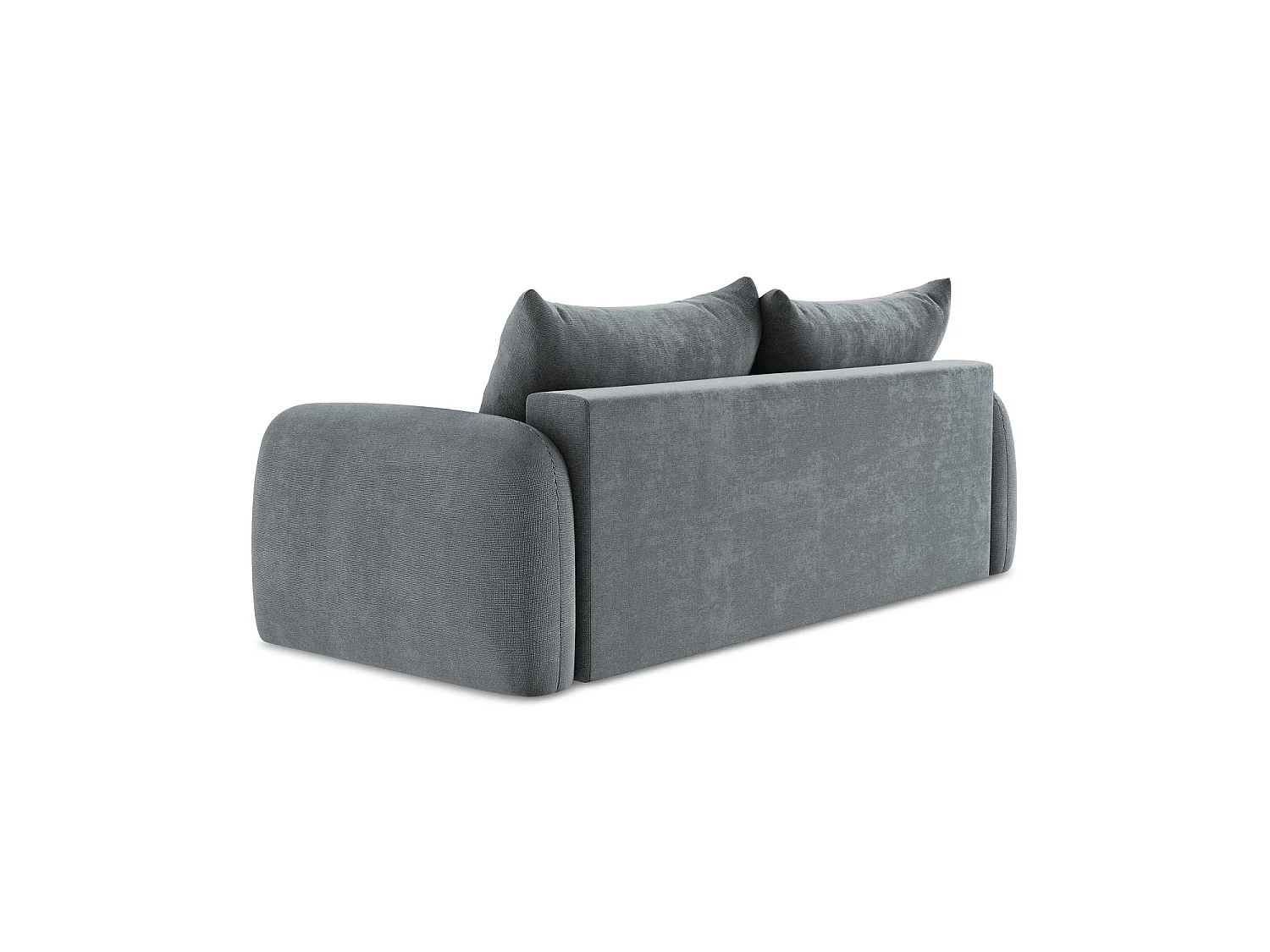 Canapé 3 places convertible en tissu texturé - jeans - AMALFI