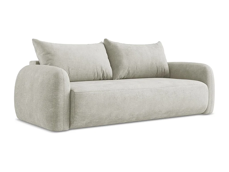3-Sitzer Sofa mit Schlaffunktion - Chenille - Perle - HALE