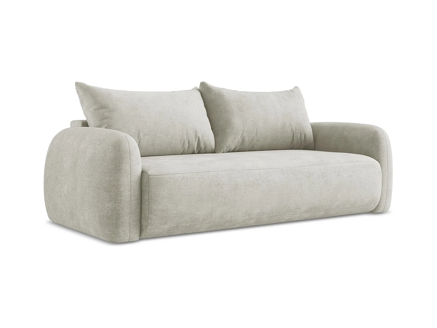 3-Sitzer Sofa mit Schlaffunktion - Chenille - Perle - HALE