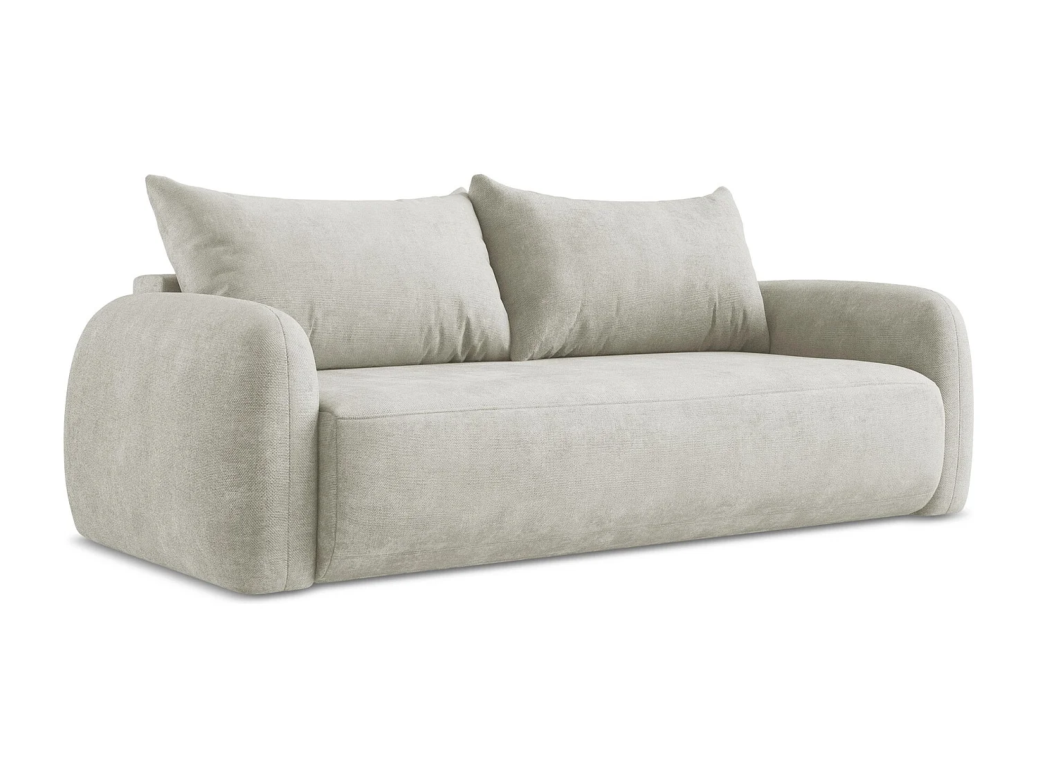 3-Sitzer Sofa mit Schlaffunktion - Chenille - Perle - HALE