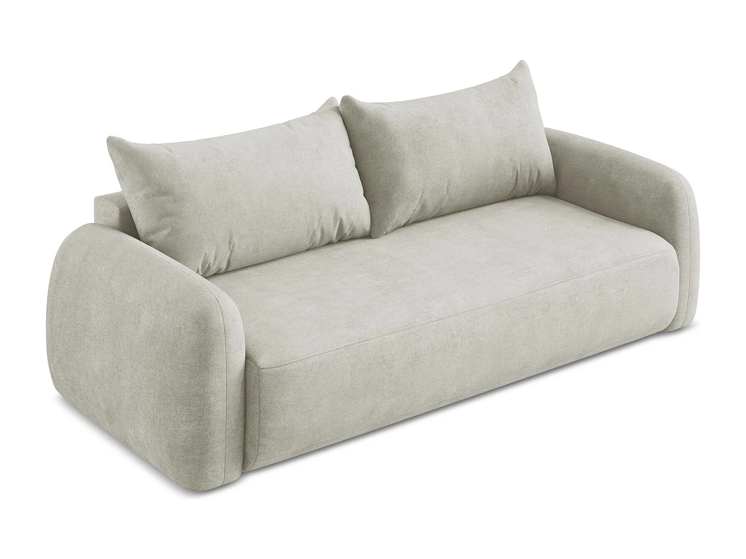 3-Sitzer Sofa mit Schlaffunktion - Chenille - Perle - HALE