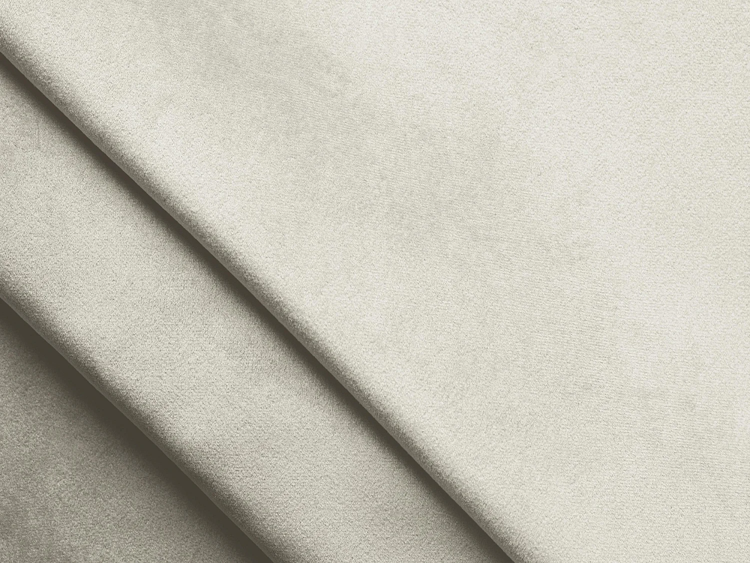 Canapé d'angle droit convertible en velours - beige clair - GUAVA