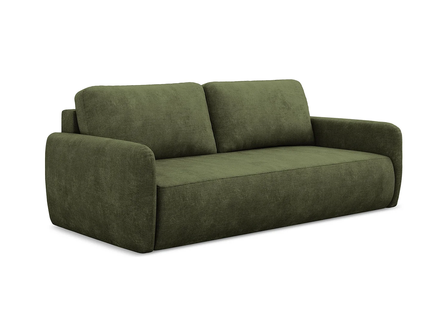 3-Sitzer Sofa mit Schlaffunktion - Chenille - Olive - LILO