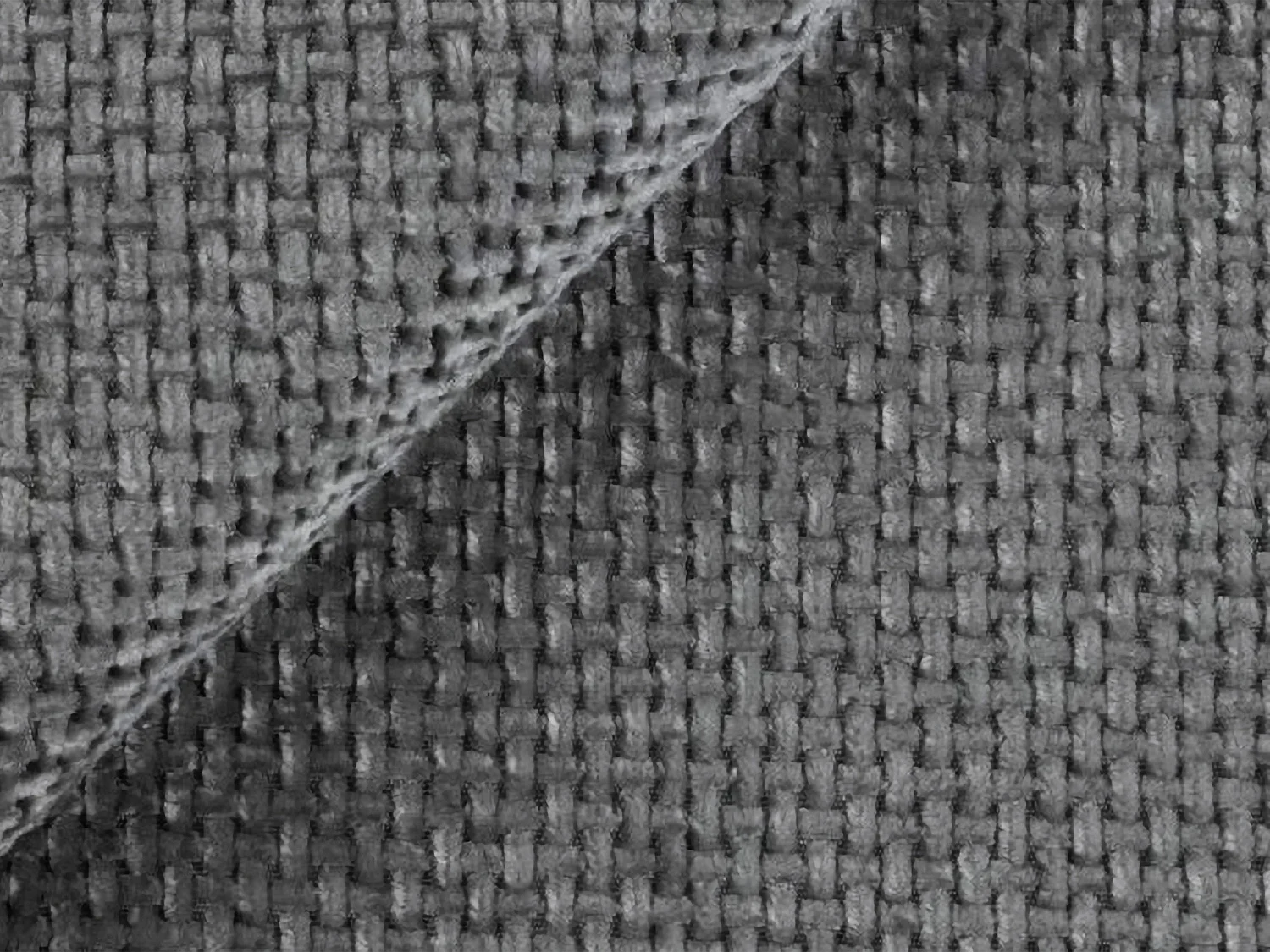 Canapé 3 places convertible en tissu chenille - gris - PIKO