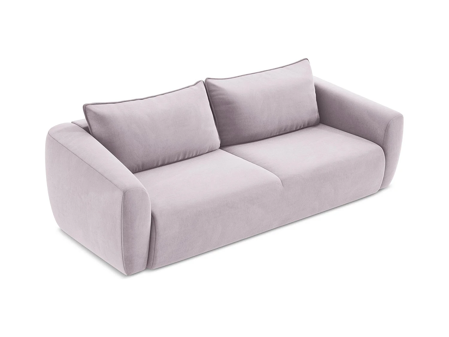 Canapé 3 places convertible en velours - lavande - GUAVA
