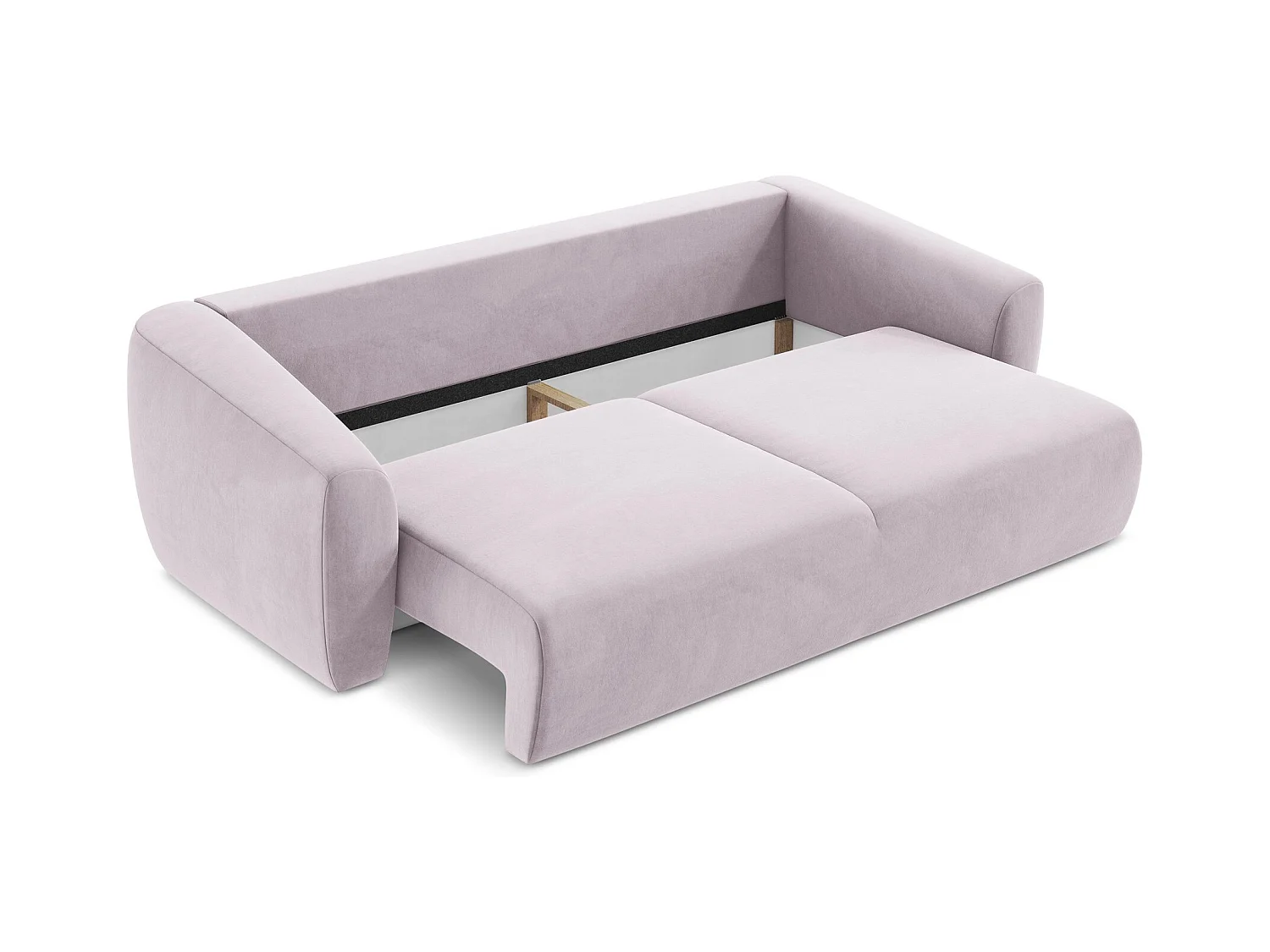 Canapé 3 places convertible en velours - lavande - GUAVA