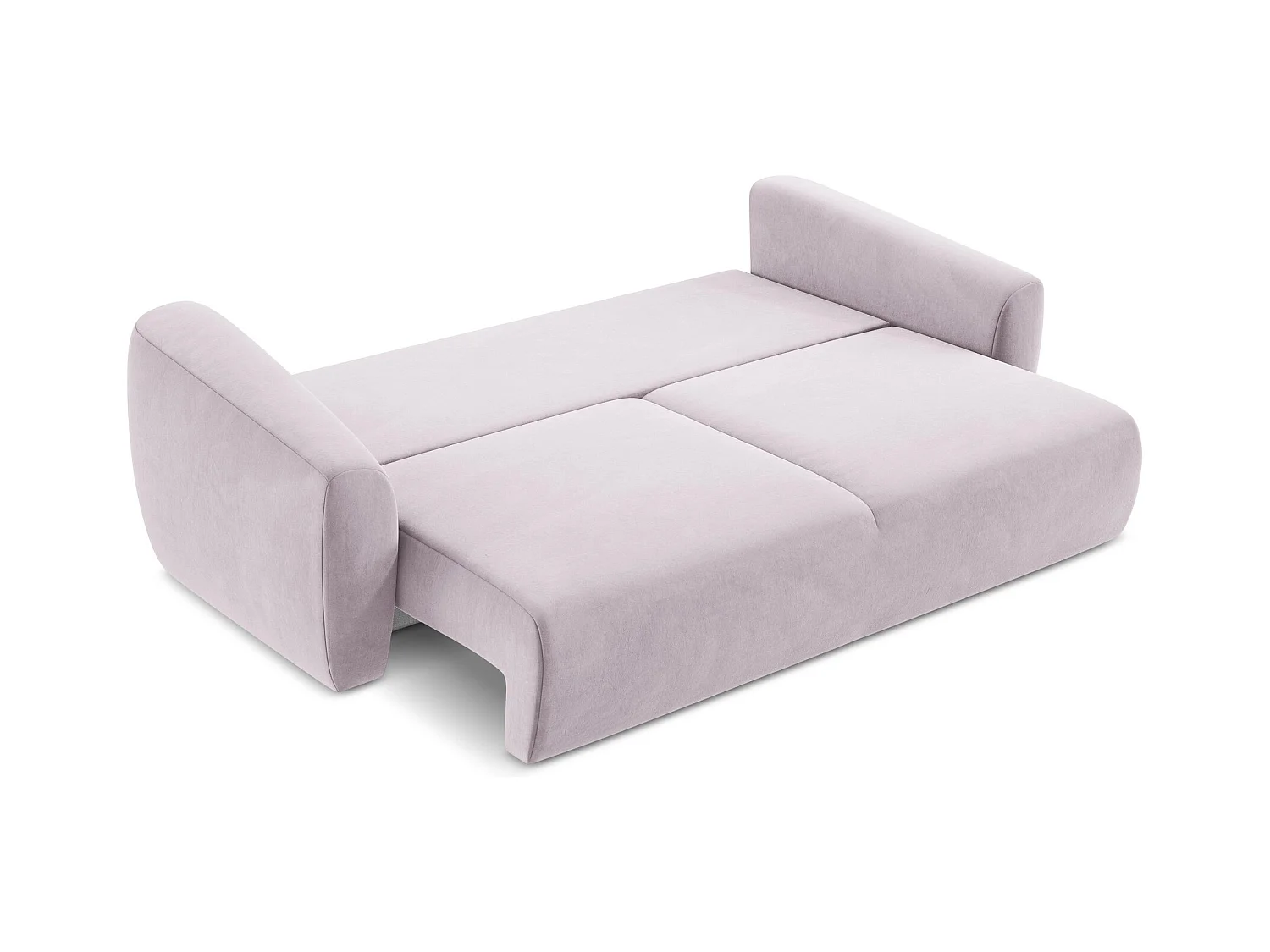 Canapé 3 places convertible en velours - lavande - GUAVA