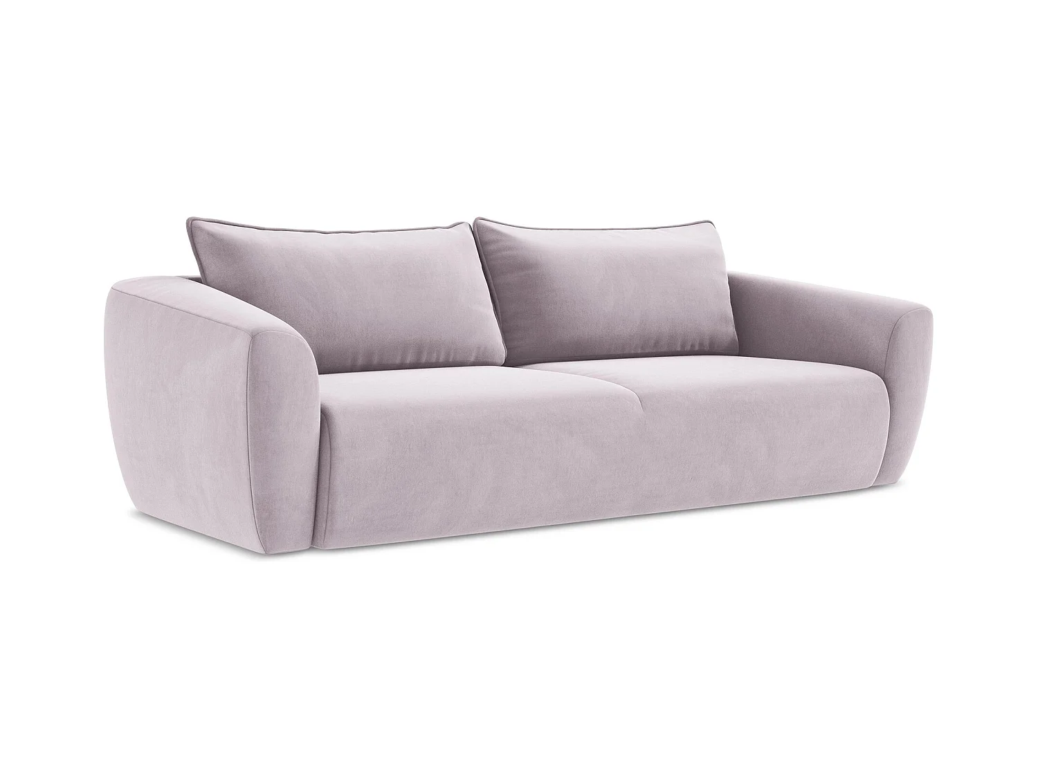 3-Sitzer Sofa mit Schlaffunktion - Samt - Lavendel - GUAVA