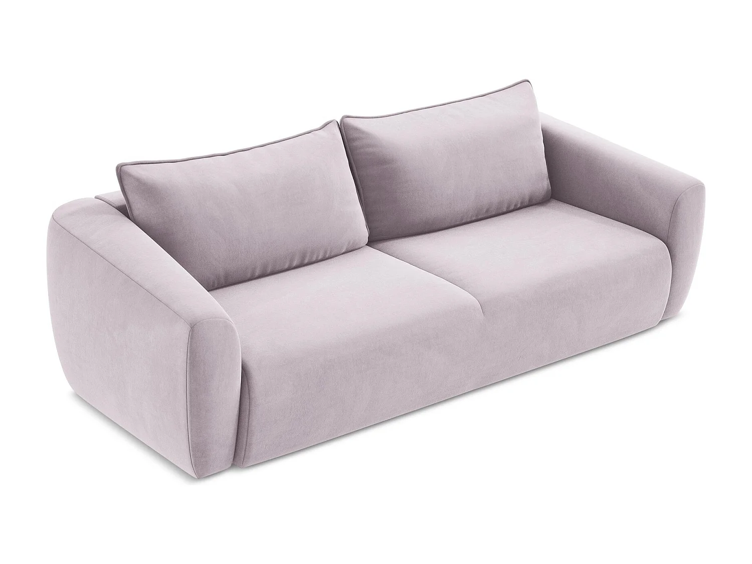 Canapé 3 places convertible en velours - lavande - GUAVA