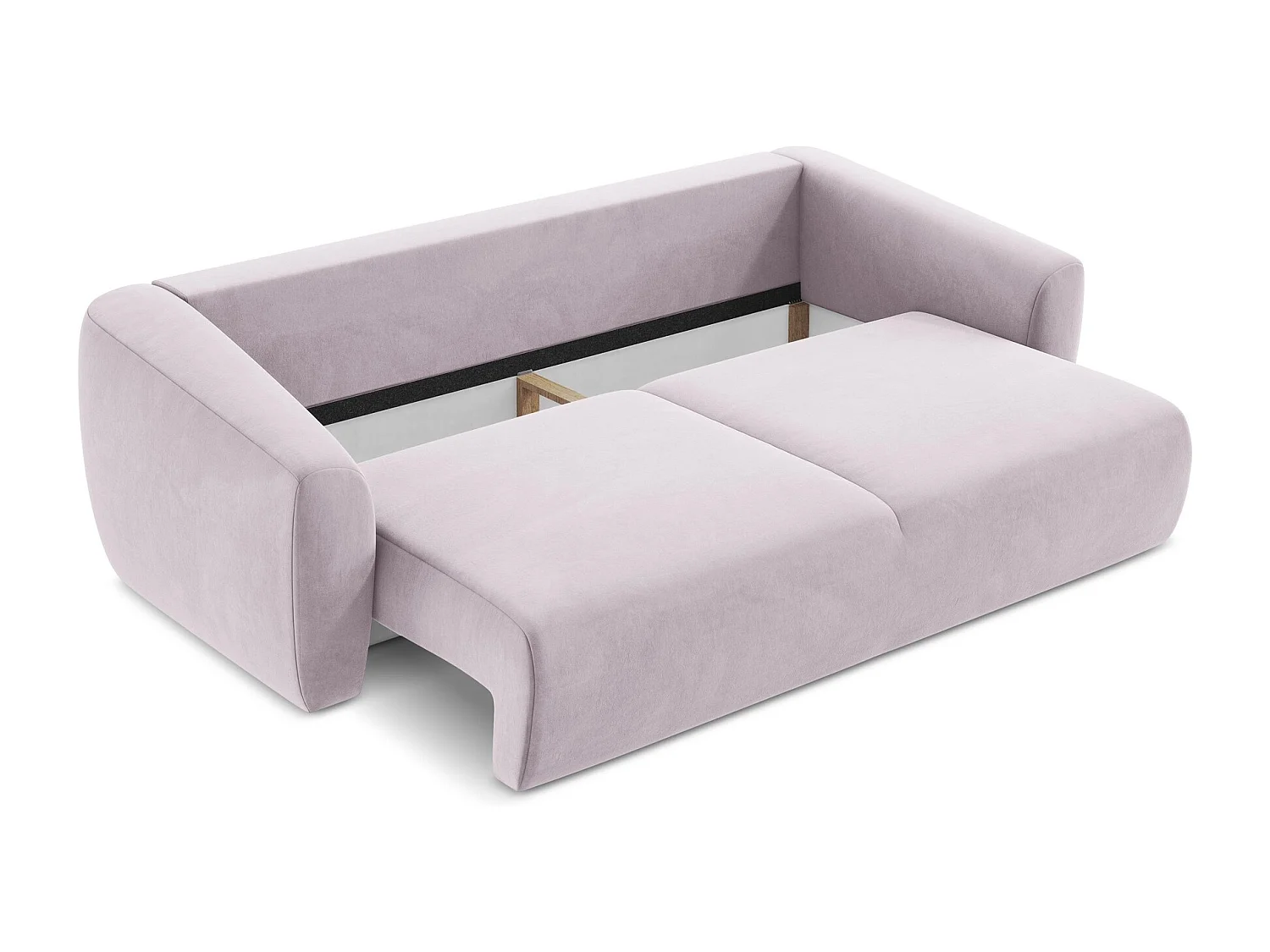 Canapé 3 places convertible en velours - lavande - GUAVA