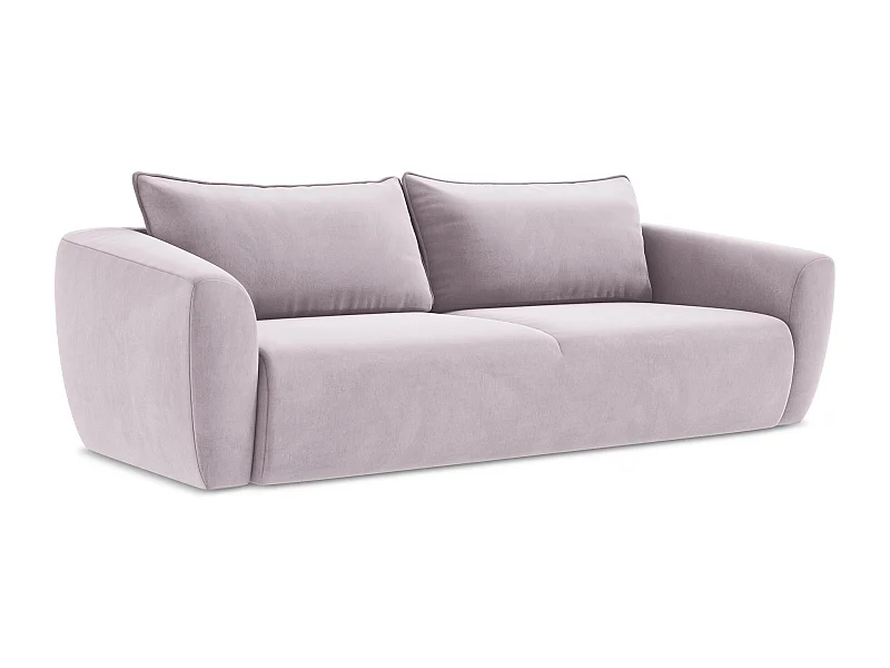 3-Sitzer Sofa mit Schlaffunktion - Samt - Lavendel - GUAVA
